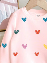 Young Girls Casual Loose Fit Round Neck Comfy Everyday Knit Long Sleeve Hoodie Sweatshirt, Suitable For Autumn/Winter